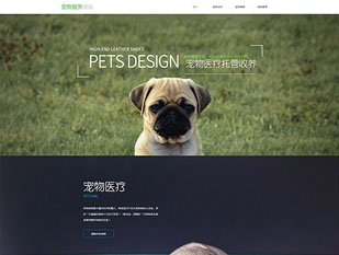 宠物服务模板PC网站模板
