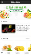 精品水果模板手机网站模板