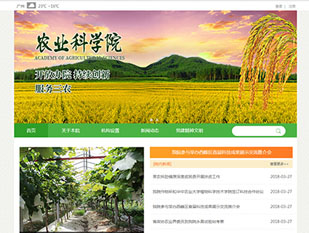 农业科学院模板PC网站模板