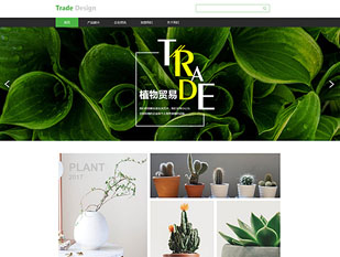 花卉植物贸易模板PC网站模板