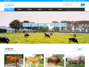 畜牧养殖模板PC网站模板