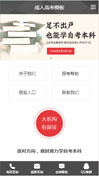 成人高考模板手机网站模板