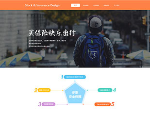 人身保险模板PC网站模板