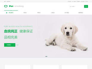 宠物交易模板PC网站模板