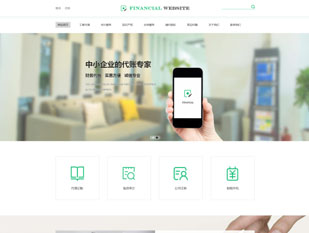 财务公司模板PC网站模板